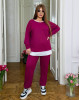 Жіночий костюм двійка Chic Style 7934 Темна малина
