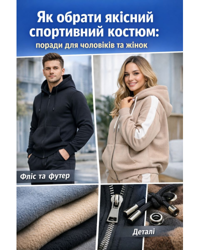 Як обрати якісний спортивний костюм: поради для чоловіків та жінок