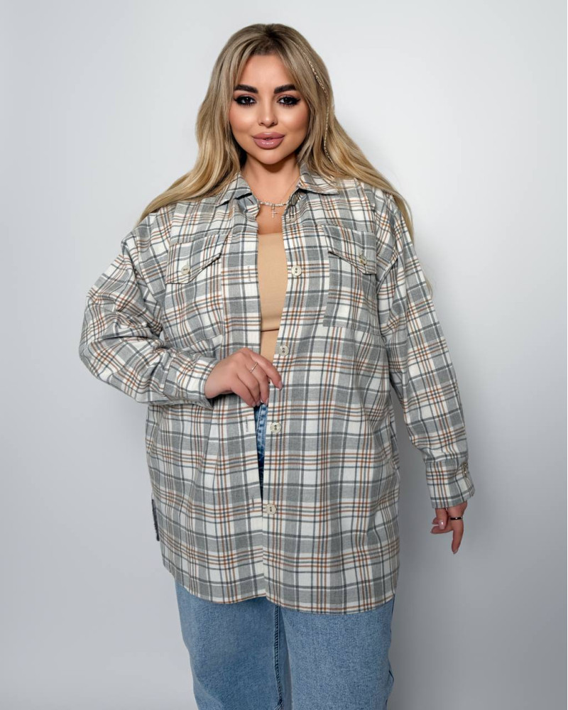 Жіноча сорочка бежева від Kris у магазині Chic Style.