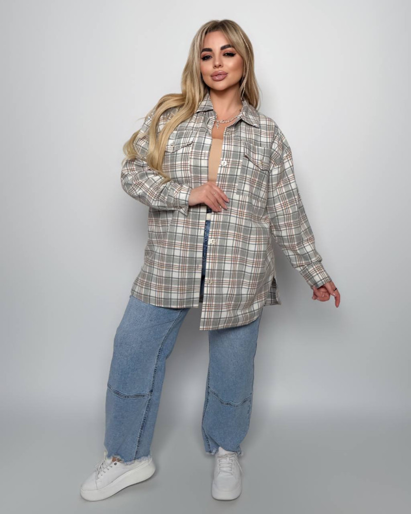 Жіноча сорочка бежева від Kris у магазині Chic Style.