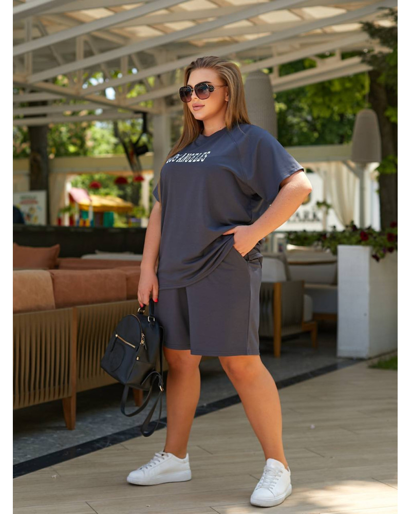 Літній жіночий костюм Seven St-156 графіт від Chic Style