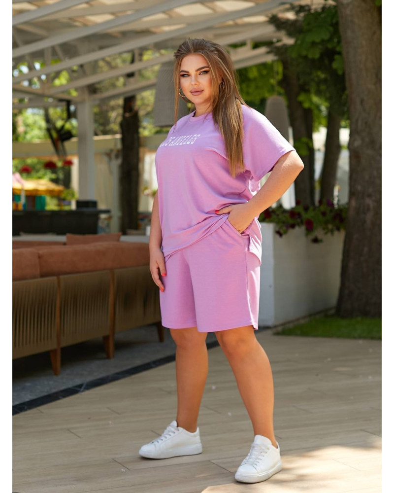 Літній жіночий костюм Seven St-156 ліловий - Chic Style