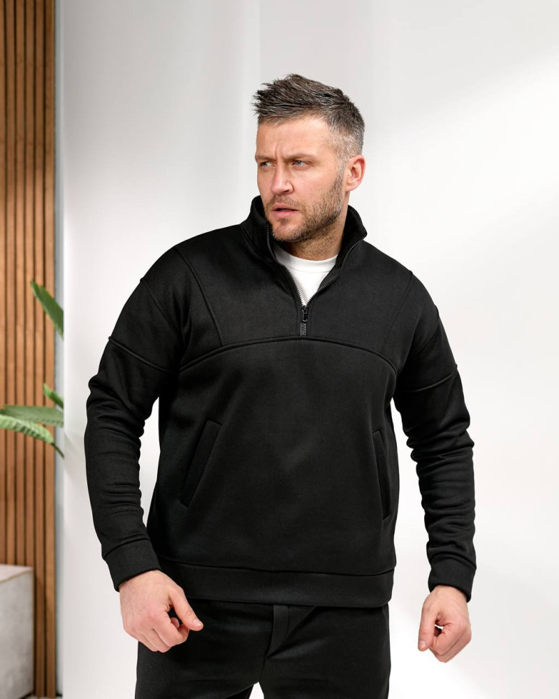 Чоловічий теплий костюм Seve‑221357 з трьохнитки  